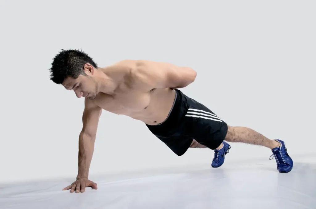 one arm pushup